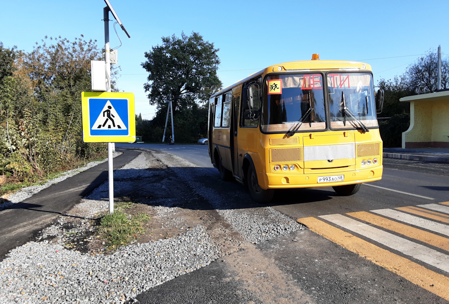 В Липецкой области еще один школьный маршрут стал безопаснее